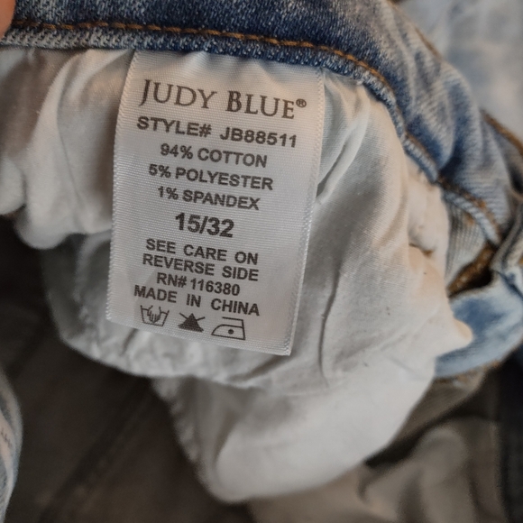 Judy Blue Adrian High Rise Straight Leg Split Hem Jeans - Picture 9 of 16